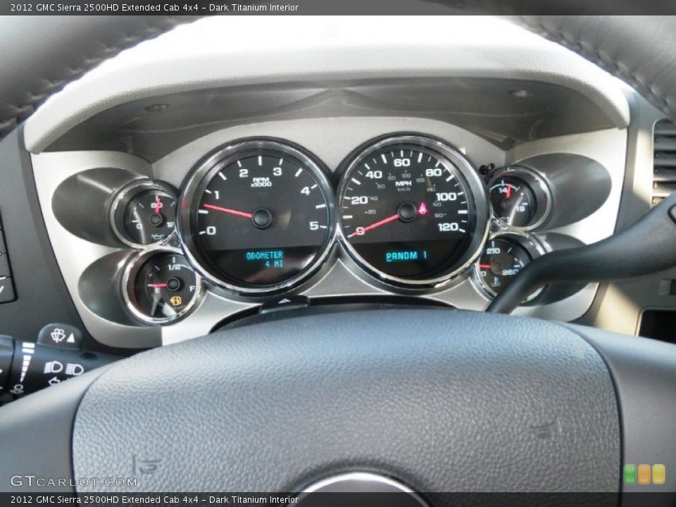 Dark Titanium Interior Gauges for the 2012 GMC Sierra 2500HD Extended Cab 4x4 #54824166