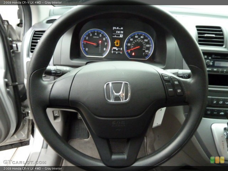 Gray Interior Steering Wheel for the 2009 Honda CR-V LX 4WD #54826897