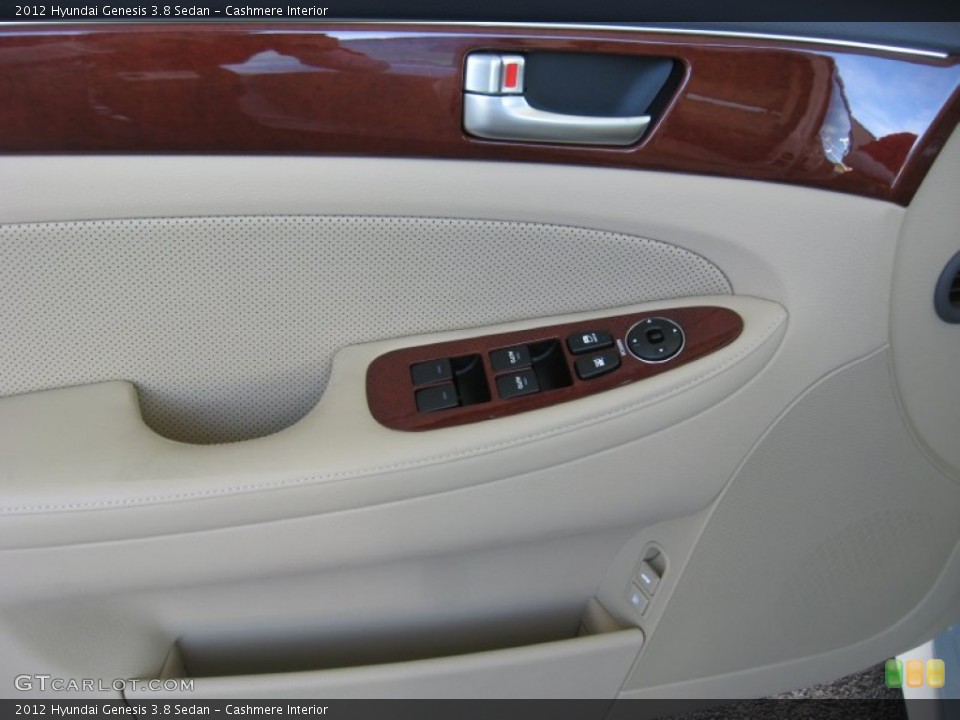 Cashmere Interior Door Panel for the 2012 Hyundai Genesis 3.8 Sedan #54829123