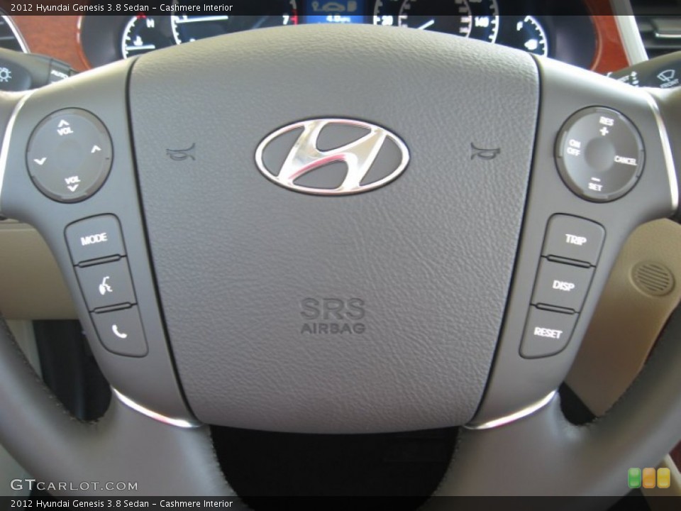 Cashmere Interior Steering Wheel for the 2012 Hyundai Genesis 3.8 Sedan #54829221