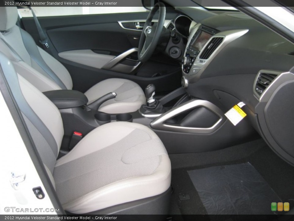 Gray Interior Photo for the 2012 Hyundai Veloster  #54829410