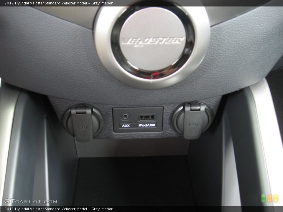 Gray Interior Controls for the 2012 Hyundai Veloster  #54829450