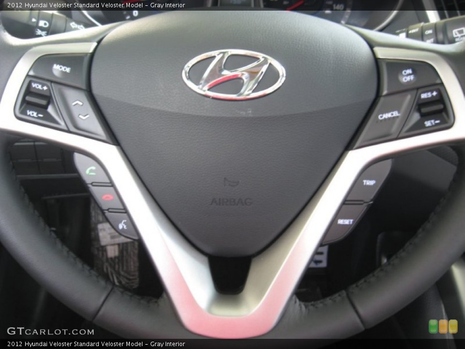 Gray Interior Controls for the 2012 Hyundai Veloster  #54829468