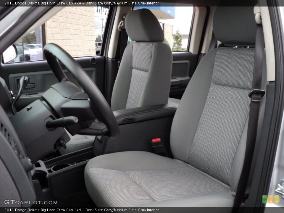 Dark Slate Gray/Medium Slate Gray Interior Photo for the 2011 Dodge Dakota Big Horn Crew Cab 4x4 #54829735
