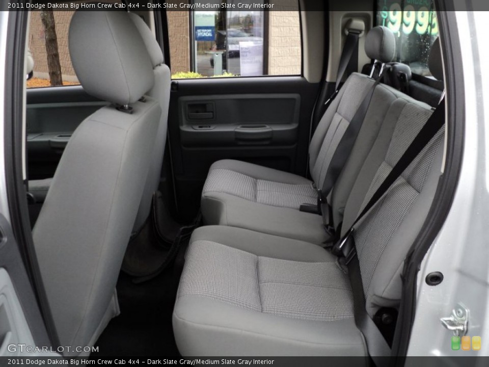 Dark Slate Gray/Medium Slate Gray Interior Photo for the 2011 Dodge Dakota Big Horn Crew Cab 4x4 #54829741