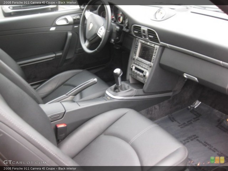 Black Interior Photo for the 2008 Porsche 911 Carrera 4S Coupe #54831667