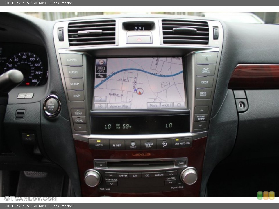 Black Interior Navigation for the 2011 Lexus LS 460 AWD #54833439