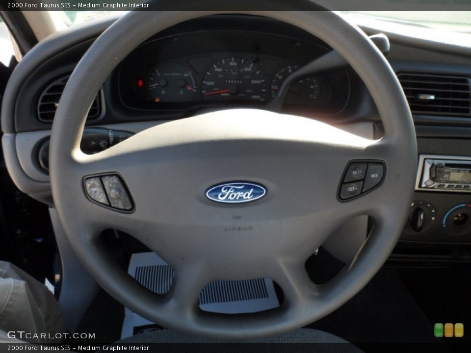 Medium Graphite Interior Steering Wheel for the 2000 Ford Taurus SES #54834262