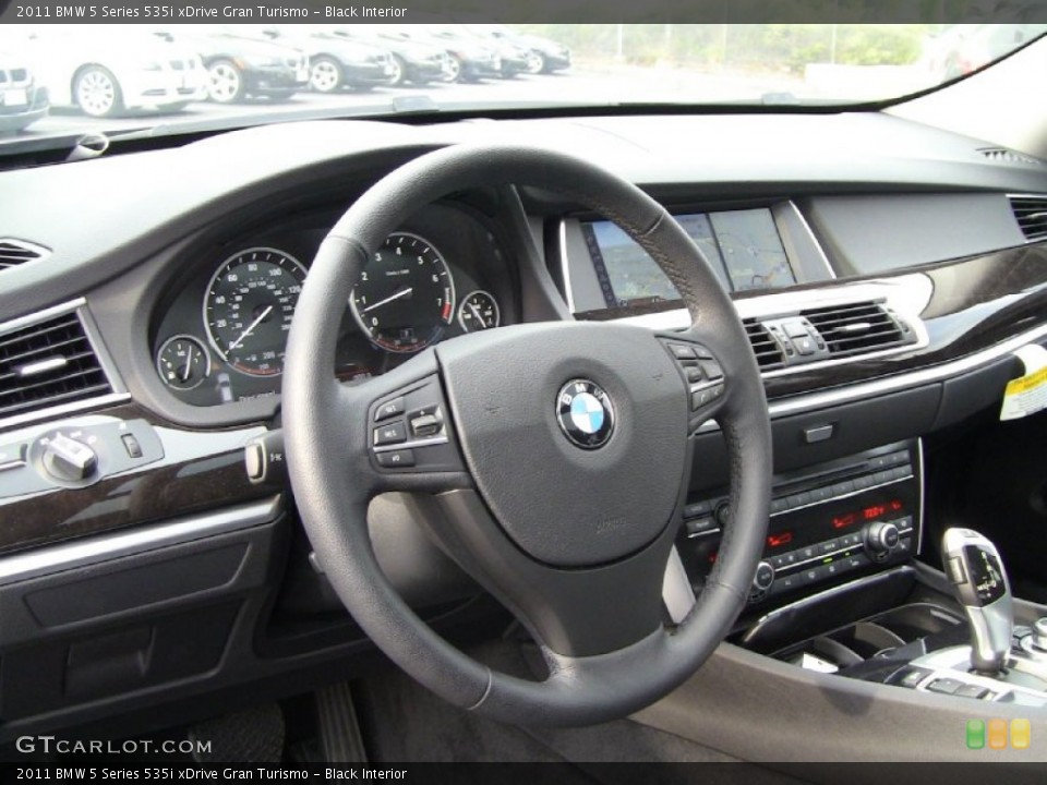 Black Interior Steering Wheel for the 2011 BMW 5 Series 535i xDrive Gran Turismo #54834631
