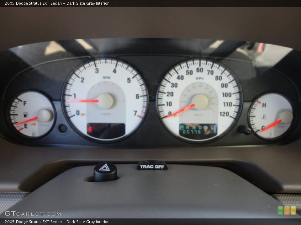 Dark Slate Gray Interior Gauges for the 2005 Dodge Stratus SXT Sedan #54836434