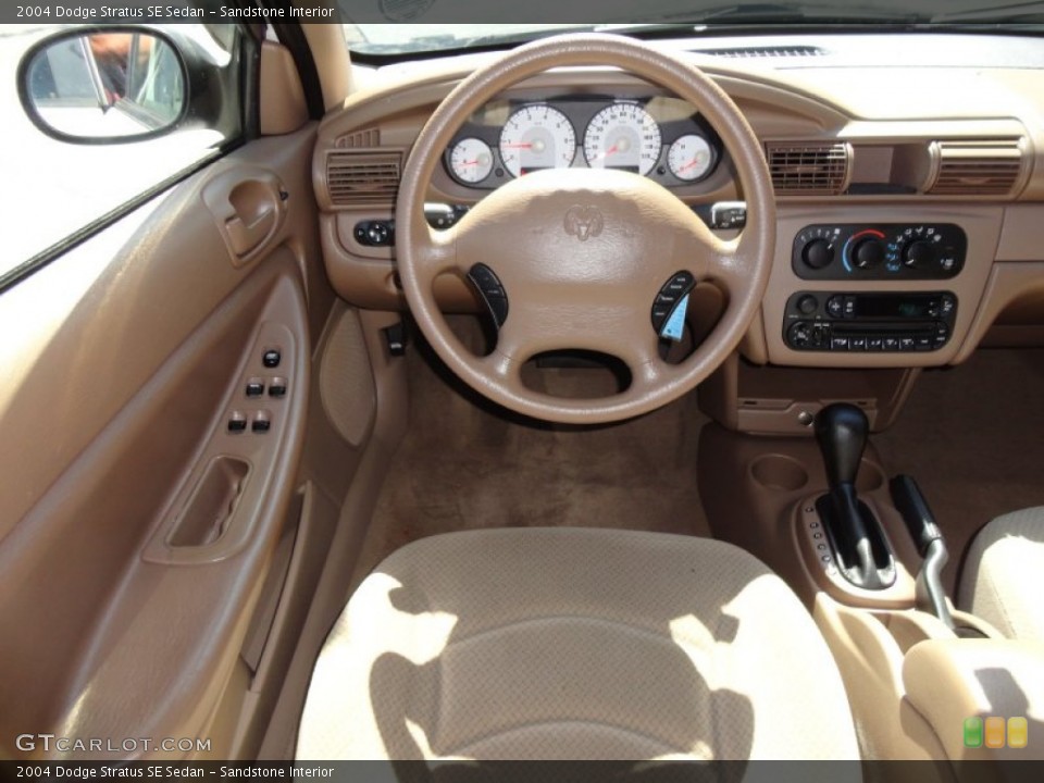 Sandstone Interior Dashboard for the 2004 Dodge Stratus SE Sedan #54836787