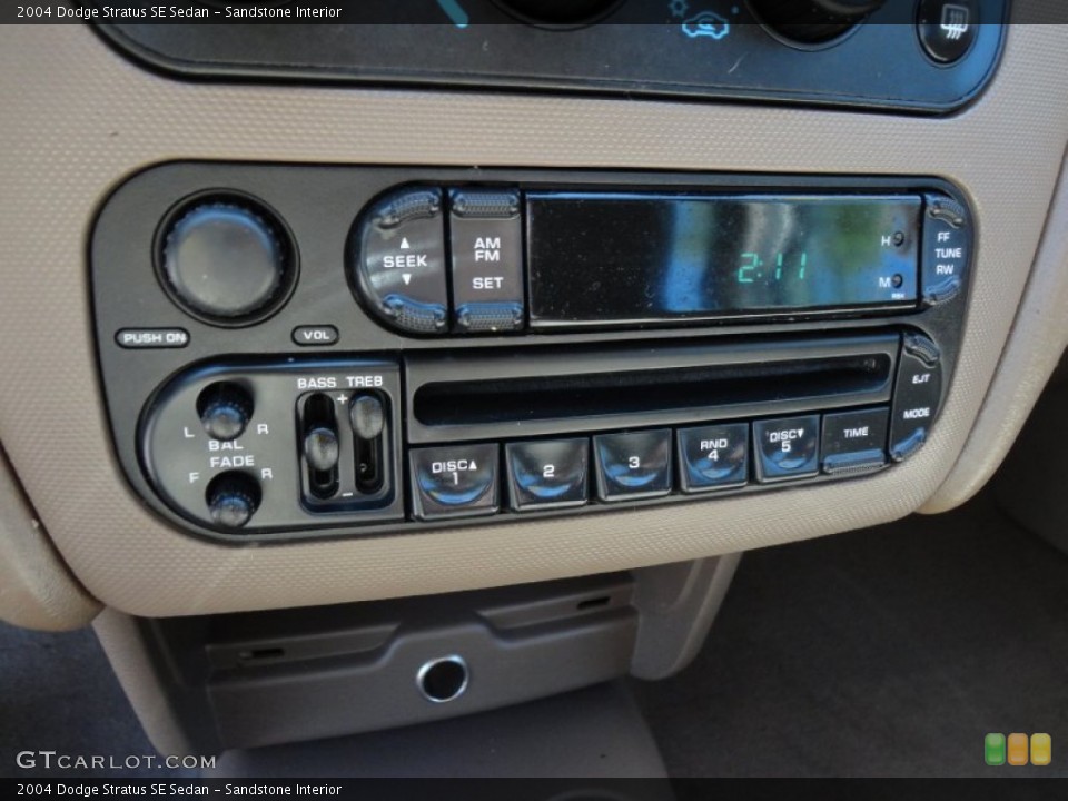Sandstone Interior Audio System for the 2004 Dodge Stratus SE Sedan #54836942