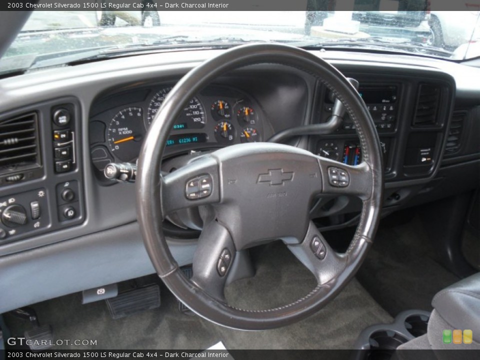 Dark Charcoal Interior Steering Wheel for the 2003 Chevrolet Silverado 1500 LS Regular Cab 4x4 #54837796