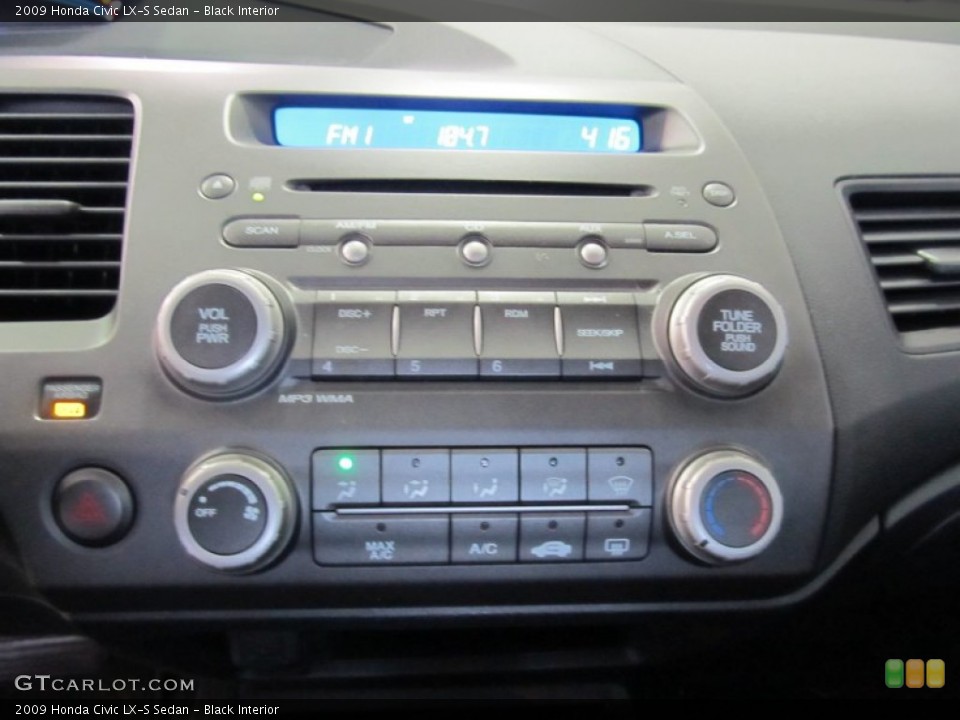Black Interior Controls for the 2009 Honda Civic LX-S Sedan #54838852