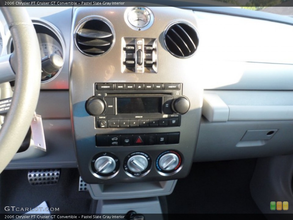Pastel Slate Gray Interior Controls for the 2006 Chrysler PT Cruiser GT Convertible #54839401