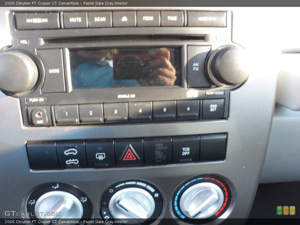 Pastel Slate Gray Interior Audio System for the 2006 Chrysler PT Cruiser GT Convertible #54839420