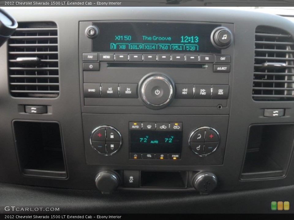 Ebony Interior Controls for the 2012 Chevrolet Silverado 1500 LT Extended Cab #54841168