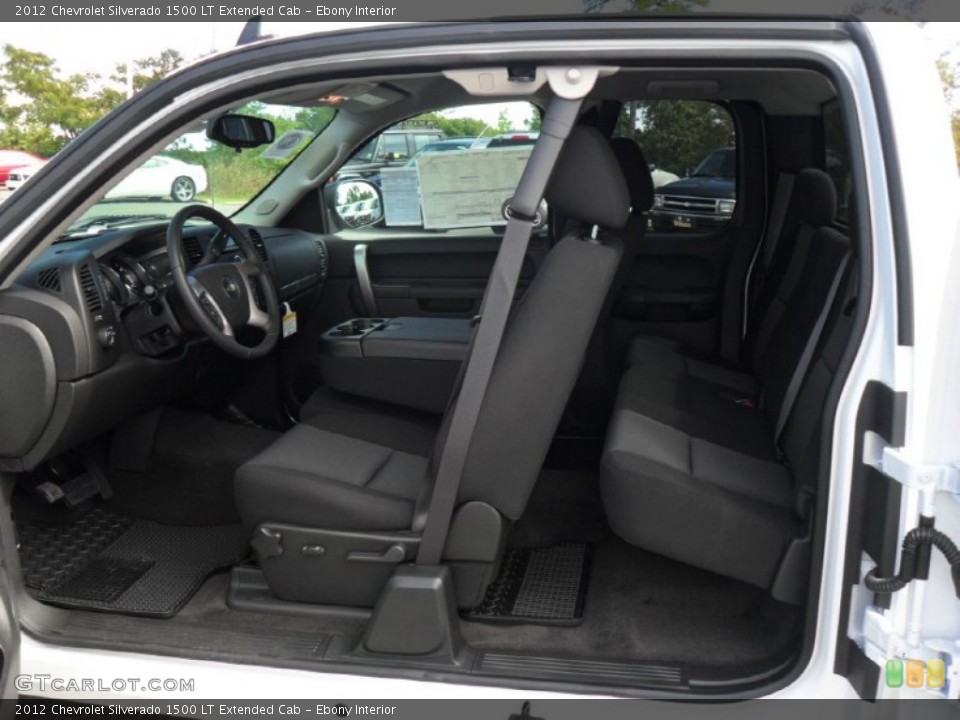 Ebony Interior Photo for the 2012 Chevrolet Silverado 1500 LT Extended Cab #54841193