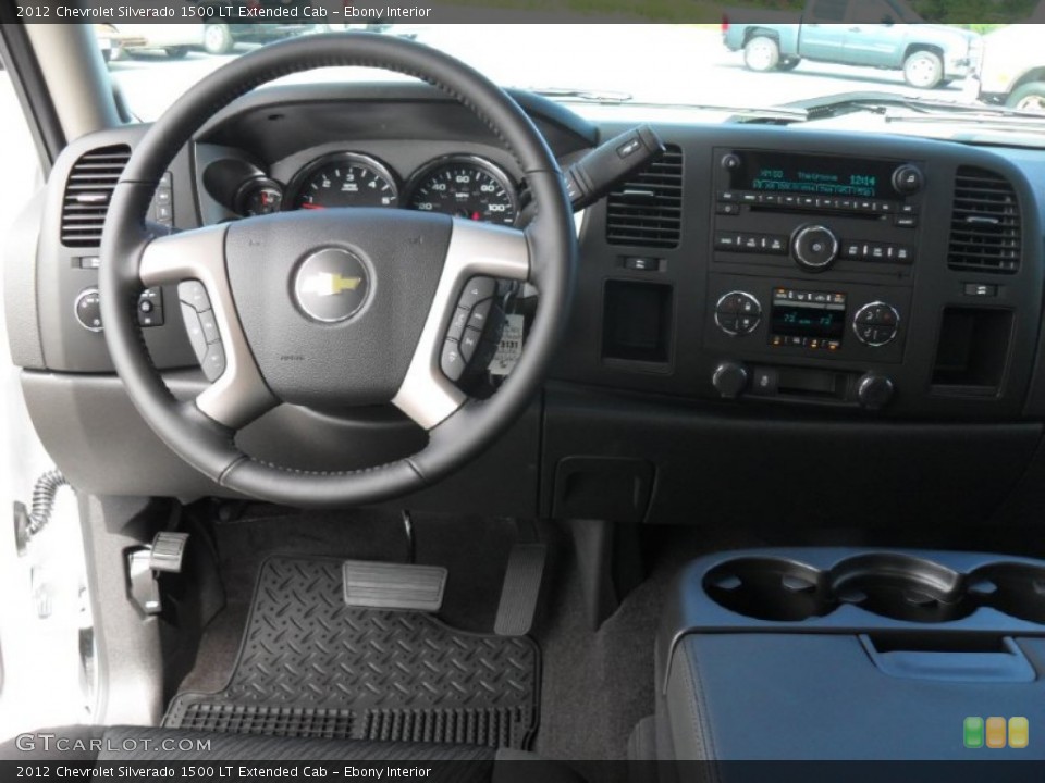 Ebony Interior Dashboard for the 2012 Chevrolet Silverado 1500 LT Extended Cab #54841203