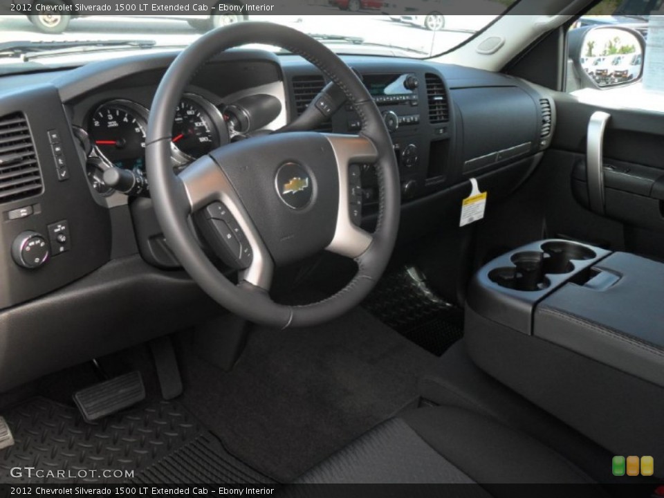 Ebony Interior Prime Interior for the 2012 Chevrolet Silverado 1500 LT Extended Cab #54841285