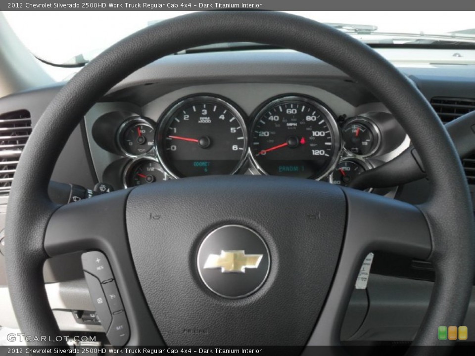 Dark Titanium Interior Steering Wheel for the 2012 Chevrolet Silverado 2500HD Work Truck Regular Cab 4x4 #54841391