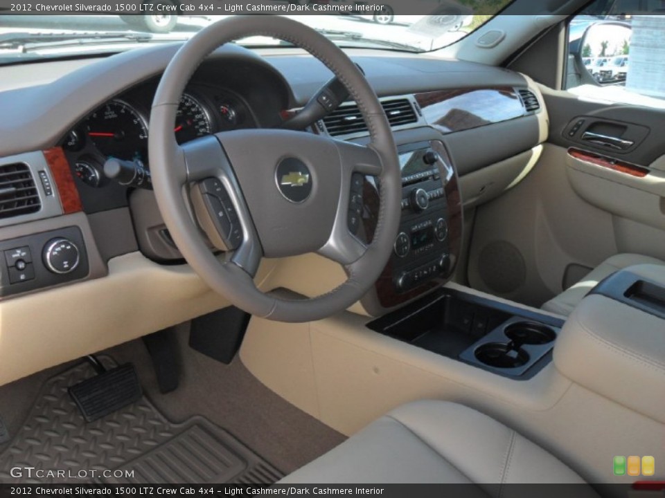 Light Cashmere/Dark Cashmere Interior Prime Interior for the 2012 Chevrolet Silverado 1500 LTZ Crew Cab 4x4 #54841903