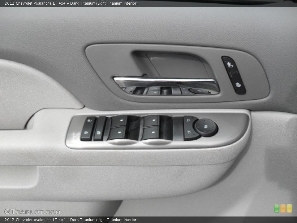Dark Titanium/Light Titanium Interior Controls for the 2012 Chevrolet Avalanche LT 4x4 #54841989