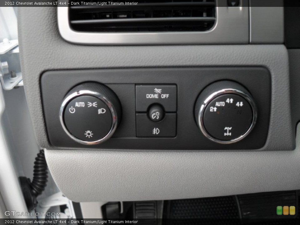 Dark Titanium/Light Titanium Interior Controls for the 2012 Chevrolet Avalanche LT 4x4 #54842006