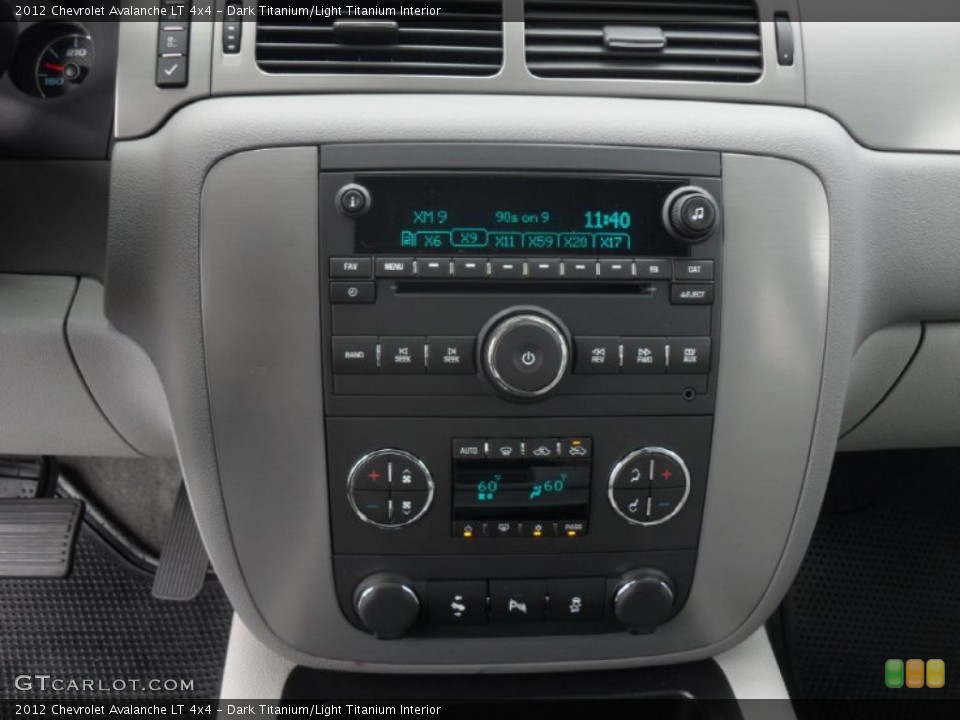 Dark Titanium/Light Titanium Interior Controls for the 2012 Chevrolet Avalanche LT 4x4 #54842017