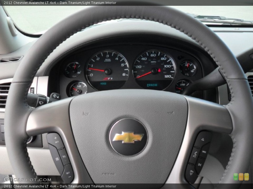 Dark Titanium/Light Titanium Interior Steering Wheel for the 2012 Chevrolet Avalanche LT 4x4 #54842026