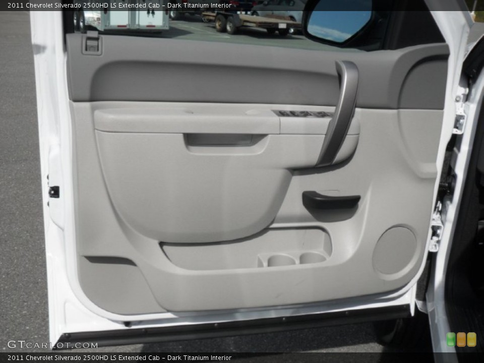 Dark Titanium Interior Door Panel for the 2011 Chevrolet Silverado 2500HD LS Extended Cab #54842407