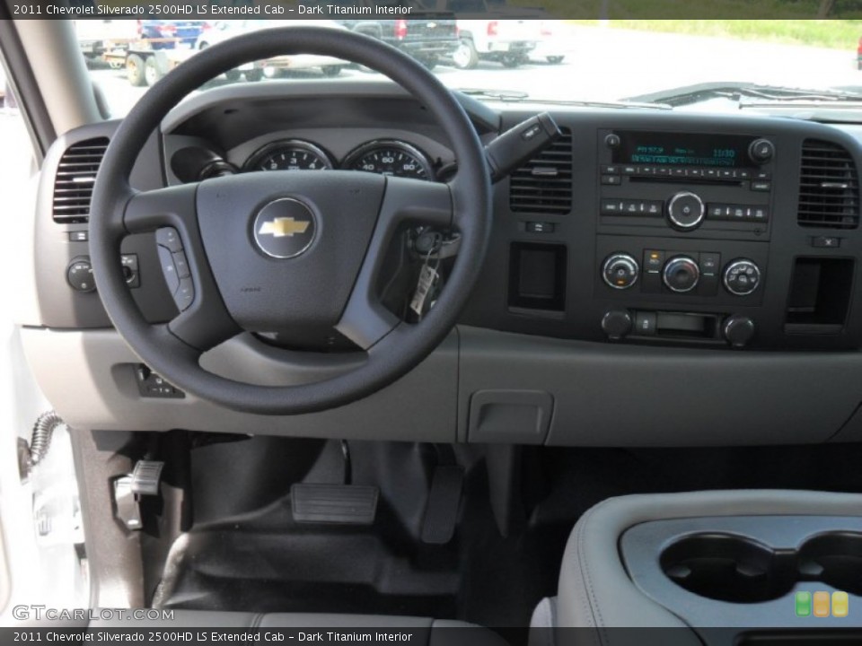 Dark Titanium Interior Dashboard for the 2011 Chevrolet Silverado 2500HD LS Extended Cab #54842449