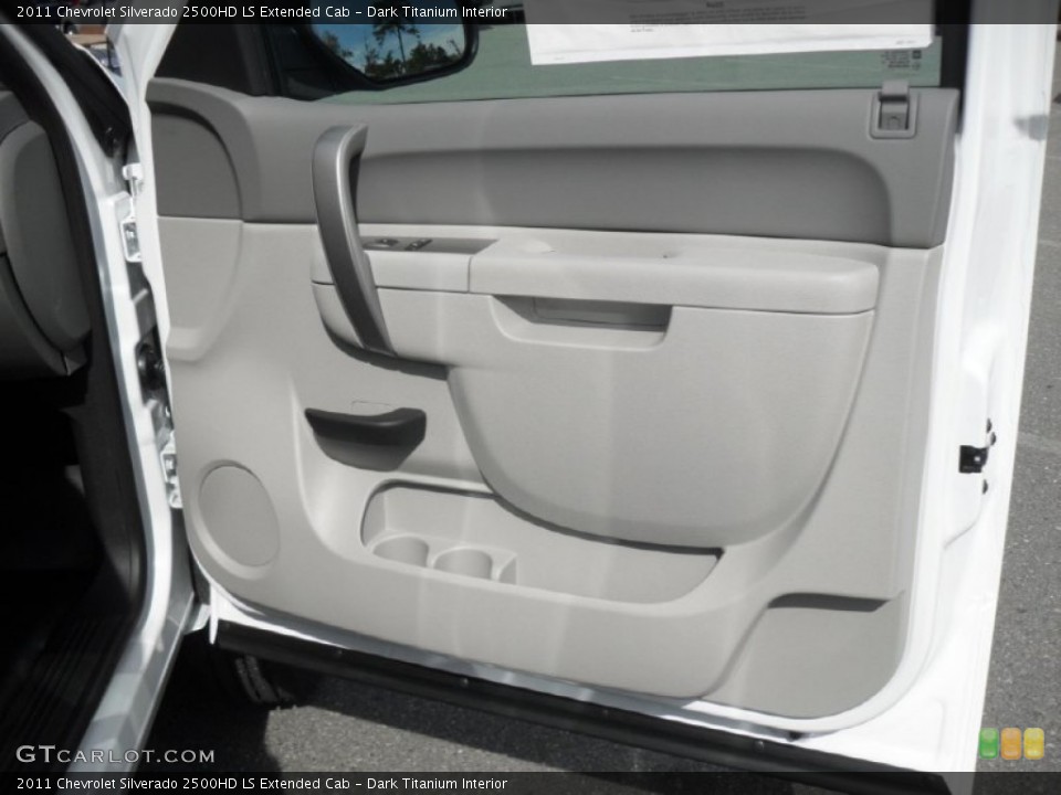 Dark Titanium Interior Door Panel for the 2011 Chevrolet Silverado 2500HD LS Extended Cab #54842485