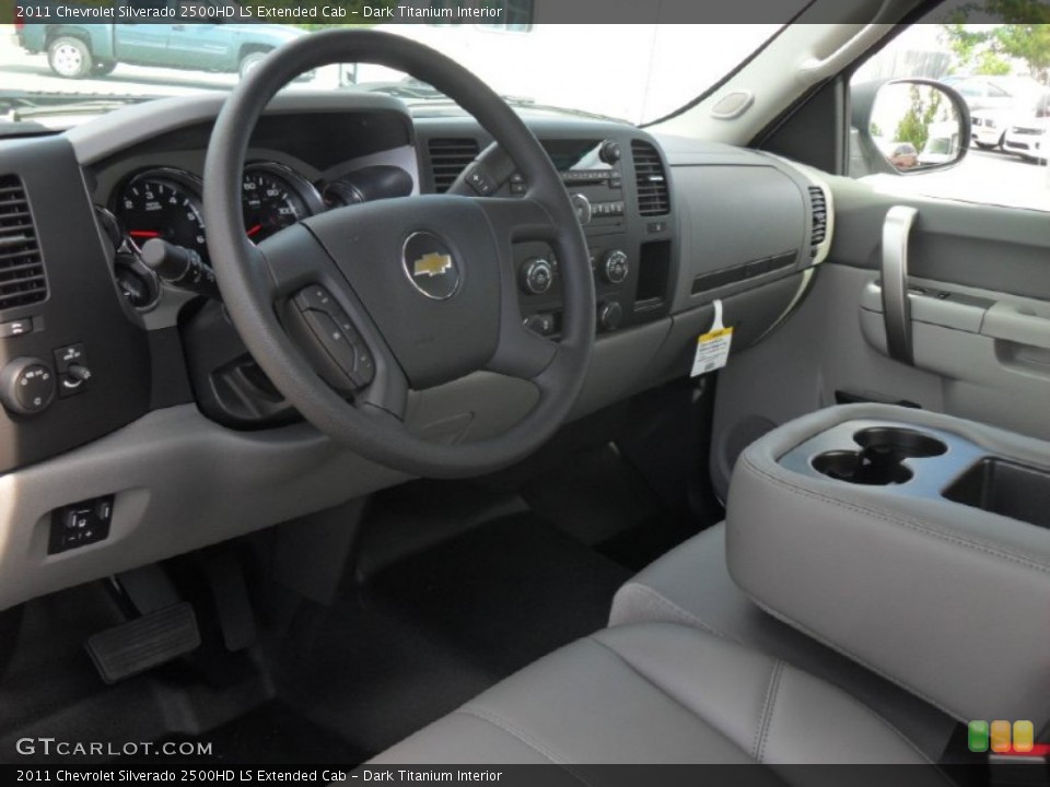Dark Titanium Interior Prime Interior for the 2011 Chevrolet Silverado 2500HD LS Extended Cab #54842507