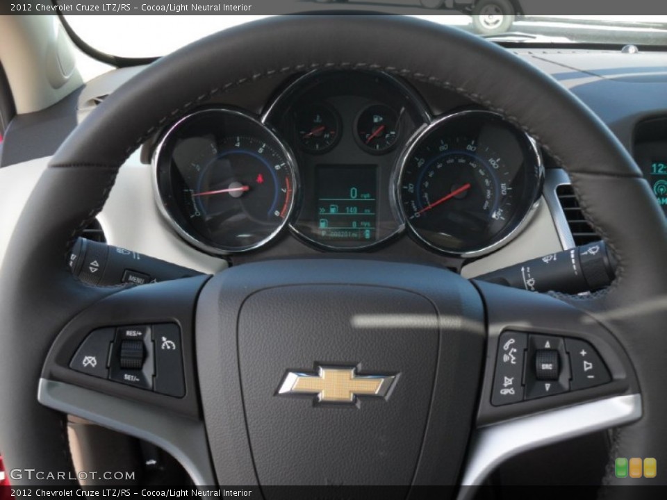 Cocoa/Light Neutral Interior Steering Wheel for the 2012 Chevrolet Cruze LTZ/RS #54842725