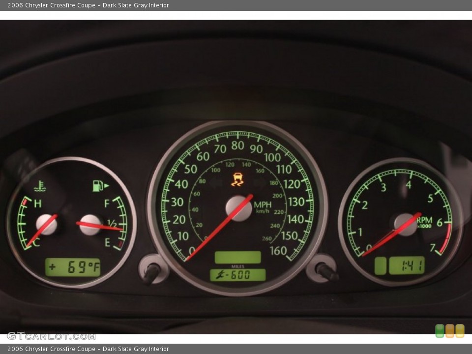 Dark Slate Gray Interior Gauges for the 2006 Chrysler Crossfire Coupe #54844213