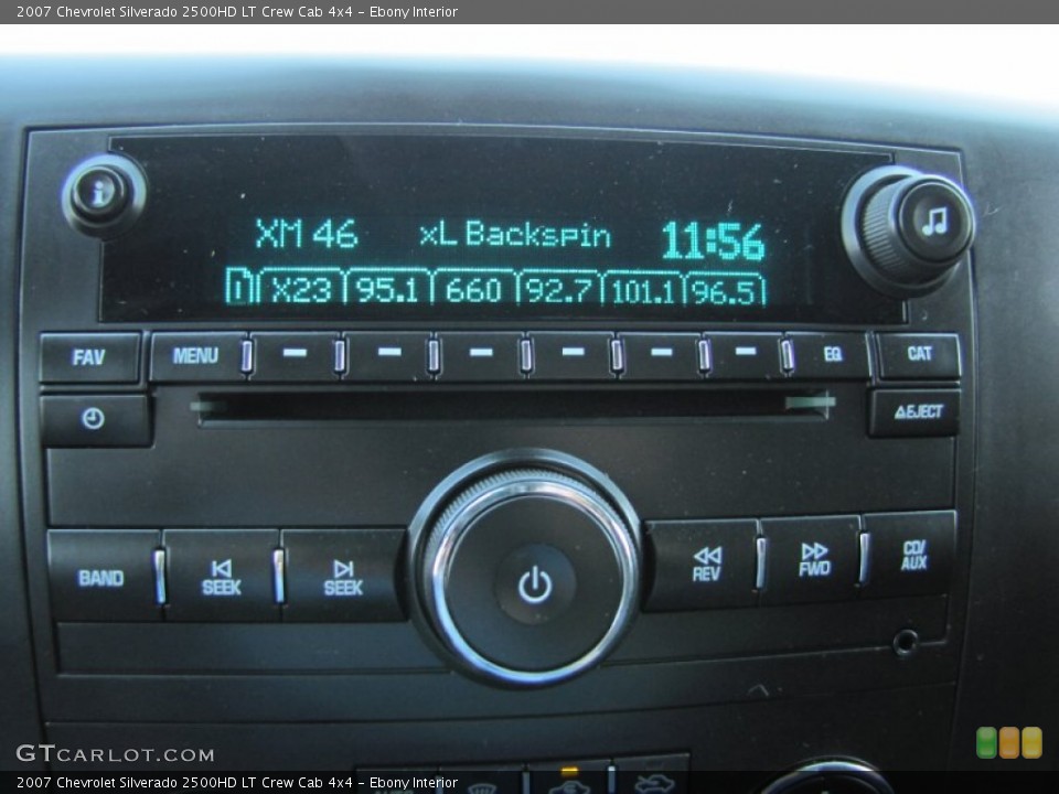 Ebony Interior Audio System for the 2007 Chevrolet Silverado 2500HD LT Crew Cab 4x4 #54847615