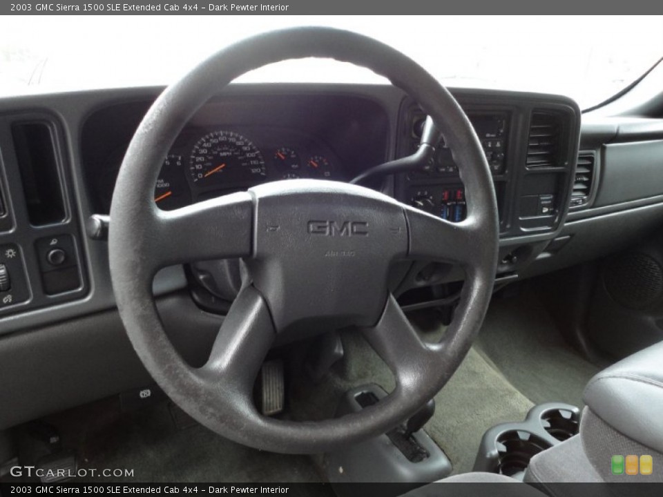 Dark Pewter Interior Steering Wheel for the 2003 GMC Sierra 1500 SLE Extended Cab 4x4 #54847667