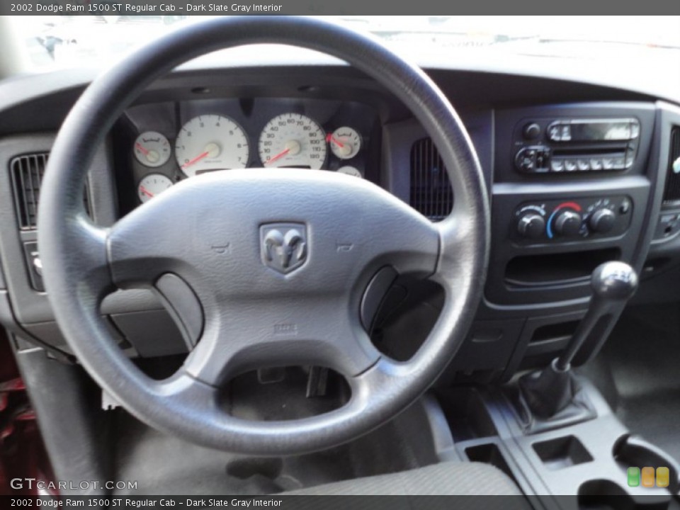 Dark Slate Gray Interior Steering Wheel for the 2002 Dodge Ram 1500 ST Regular Cab #54847978