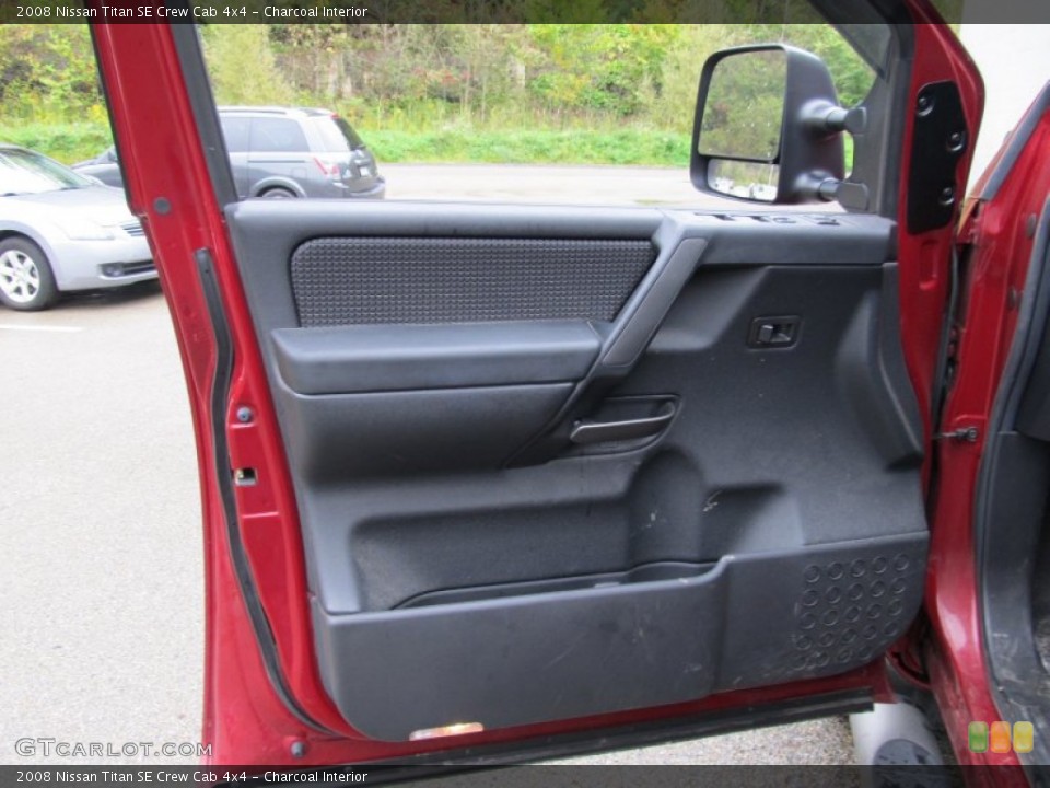 Charcoal Interior Door Panel for the 2008 Nissan Titan SE Crew Cab 4x4 #54849892