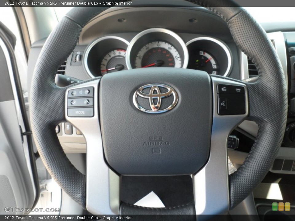 Graphite Interior Steering Wheel for the 2012 Toyota Tacoma V6 SR5 Prerunner Double Cab #54854266