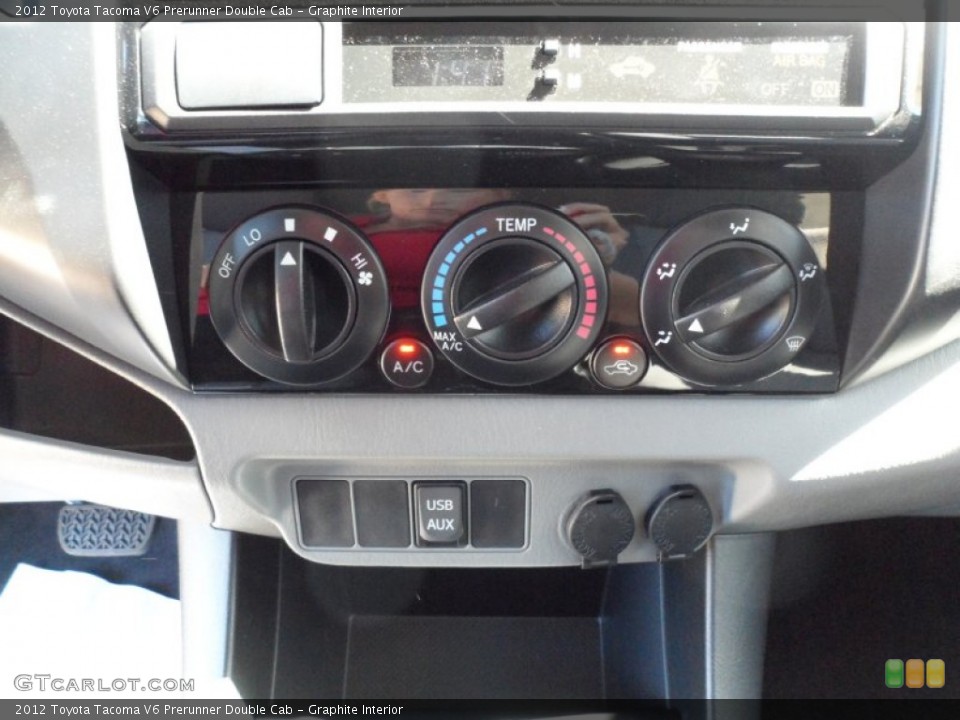 Graphite Interior Controls for the 2012 Toyota Tacoma V6 Prerunner Double Cab #54854545