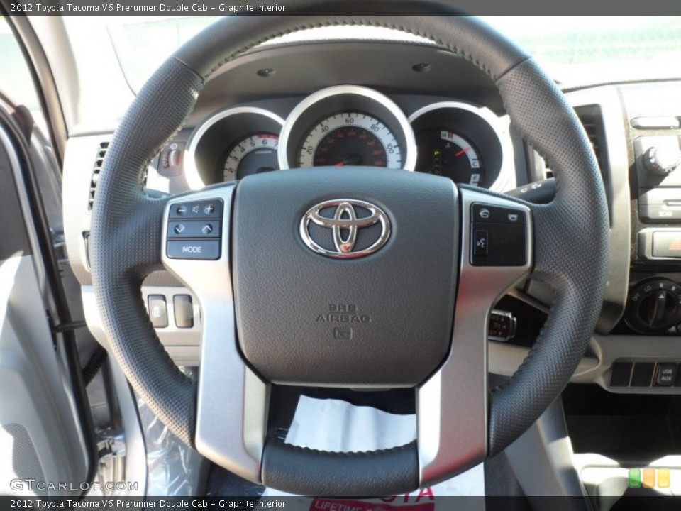 Graphite Interior Steering Wheel for the 2012 Toyota Tacoma V6 Prerunner Double Cab #54854563