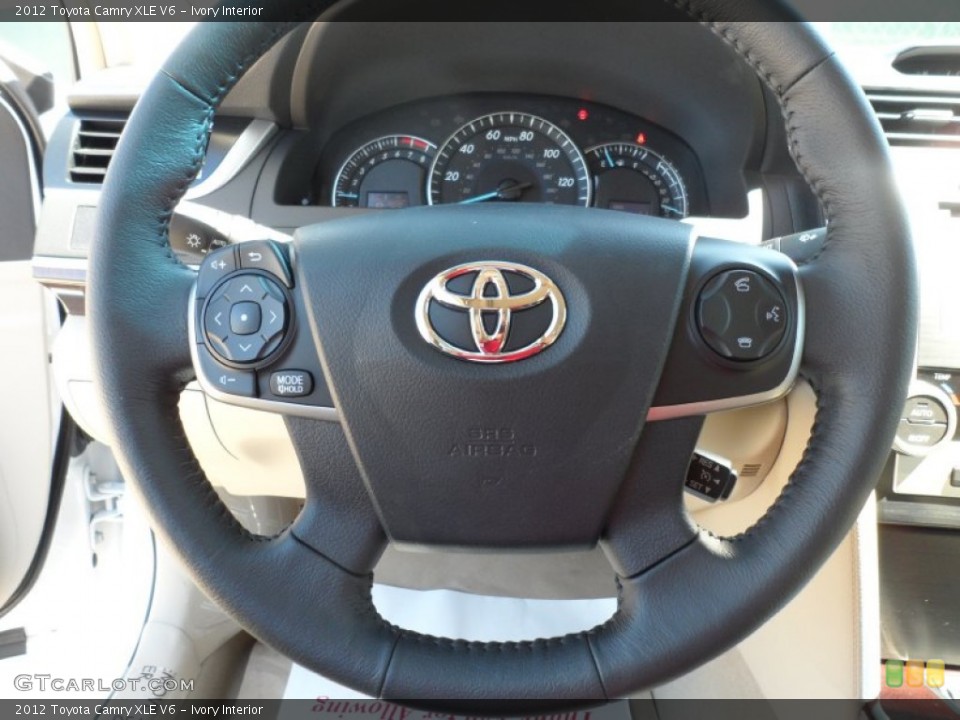 Ivory Interior Steering Wheel for the 2012 Toyota Camry XLE V6 #54854905