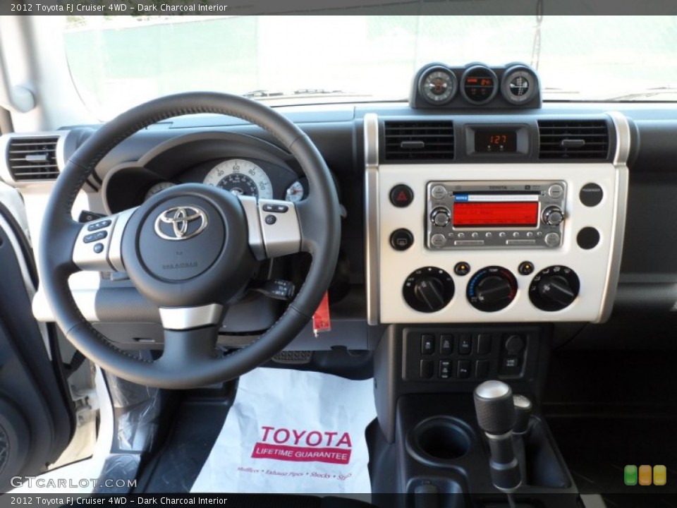 Dark Charcoal Interior Dashboard for the 2012 Toyota FJ Cruiser 4WD #54855943