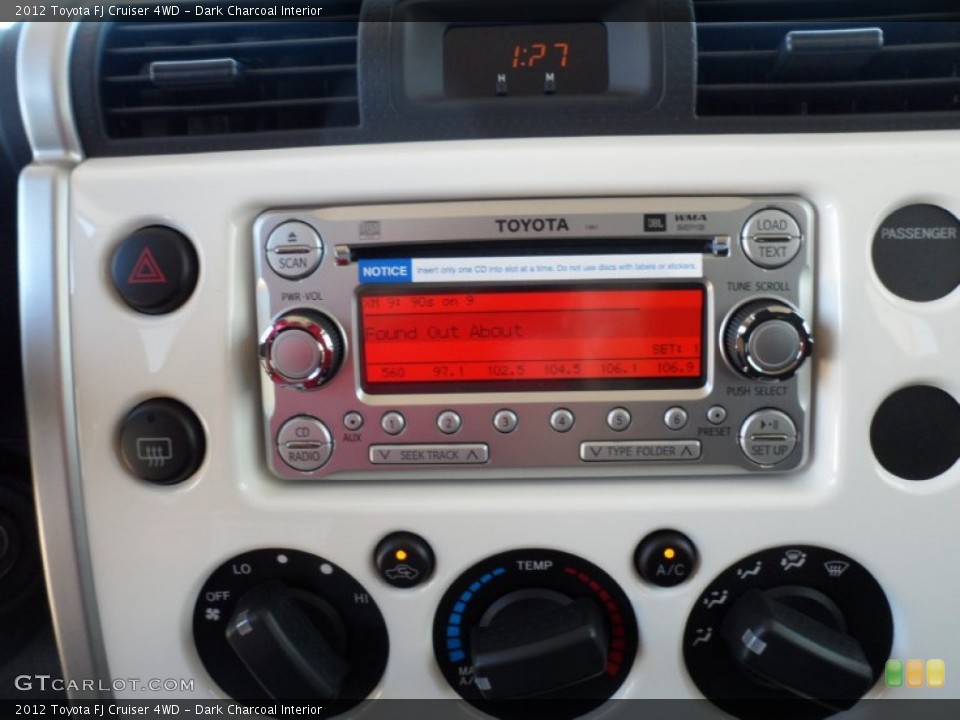 Dark Charcoal Interior Audio System for the 2012 Toyota FJ Cruiser 4WD #54855970