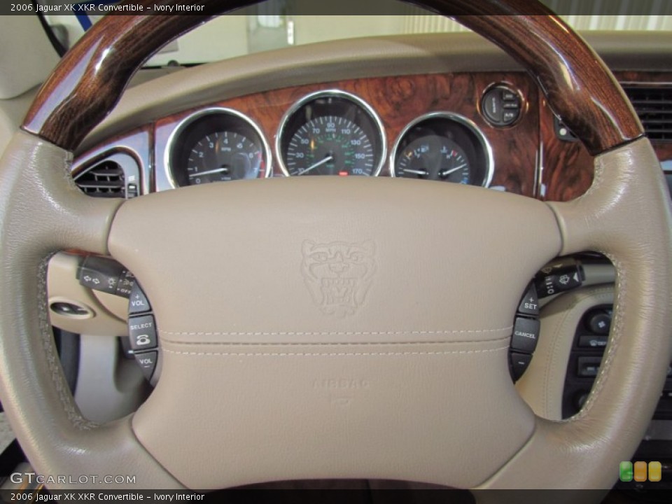 Ivory Interior Steering Wheel for the 2006 Jaguar XK XKR Convertible #54856702