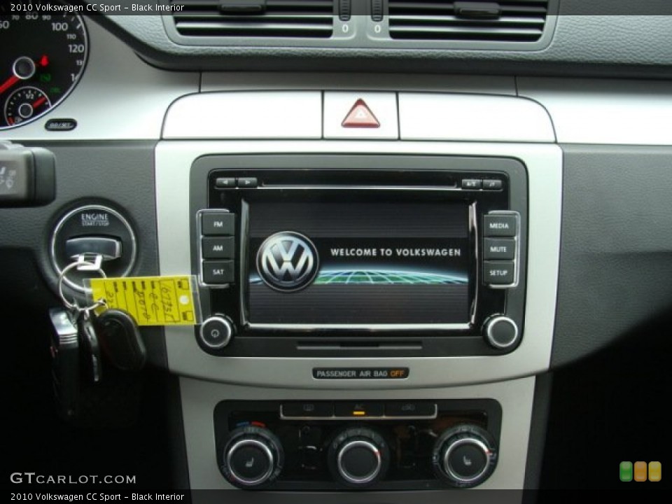 Black Interior Controls for the 2010 Volkswagen CC Sport #54858295