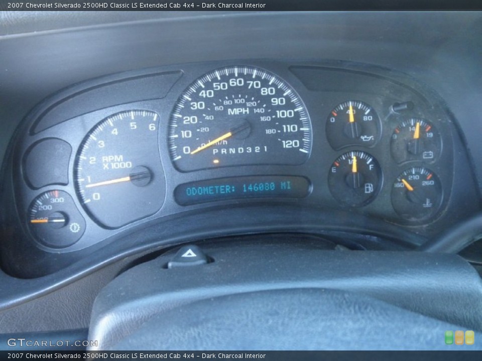 Dark Charcoal Interior Gauges for the 2007 Chevrolet Silverado 2500HD Classic LS Extended Cab 4x4 #54858751