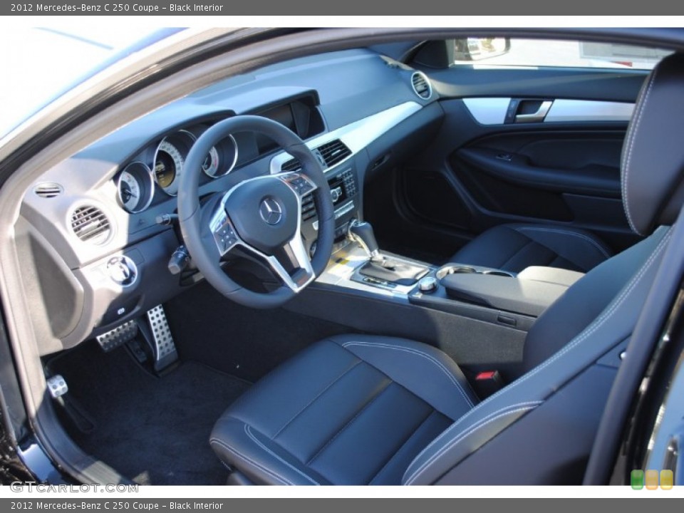 Black Interior Photo for the 2012 Mercedes-Benz C 250 Coupe #54861019